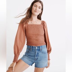 Madewell The Perfect Jean Short in Burnett Wash:‎ TENCEL™ Lyocell Edition